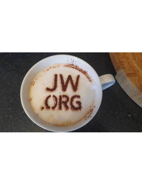 JW.ORG style Coffee Stencil