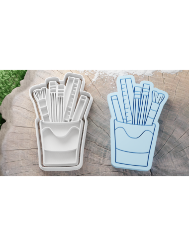 Pencil Pot Cookie Cutter /...