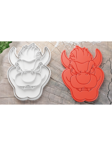 Bowser Head Cookie Cutter /...